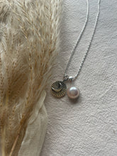 Load image into Gallery viewer, The Snowdrop Mother Moon and Crescent Charm Necklace
