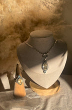 Load image into Gallery viewer, The Diamond Cut Citrine &amp; Topaz Teardrop Necklace.
