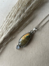 Load image into Gallery viewer, NEW The Flame Labradorite &amp; Moonstone Necklace.
