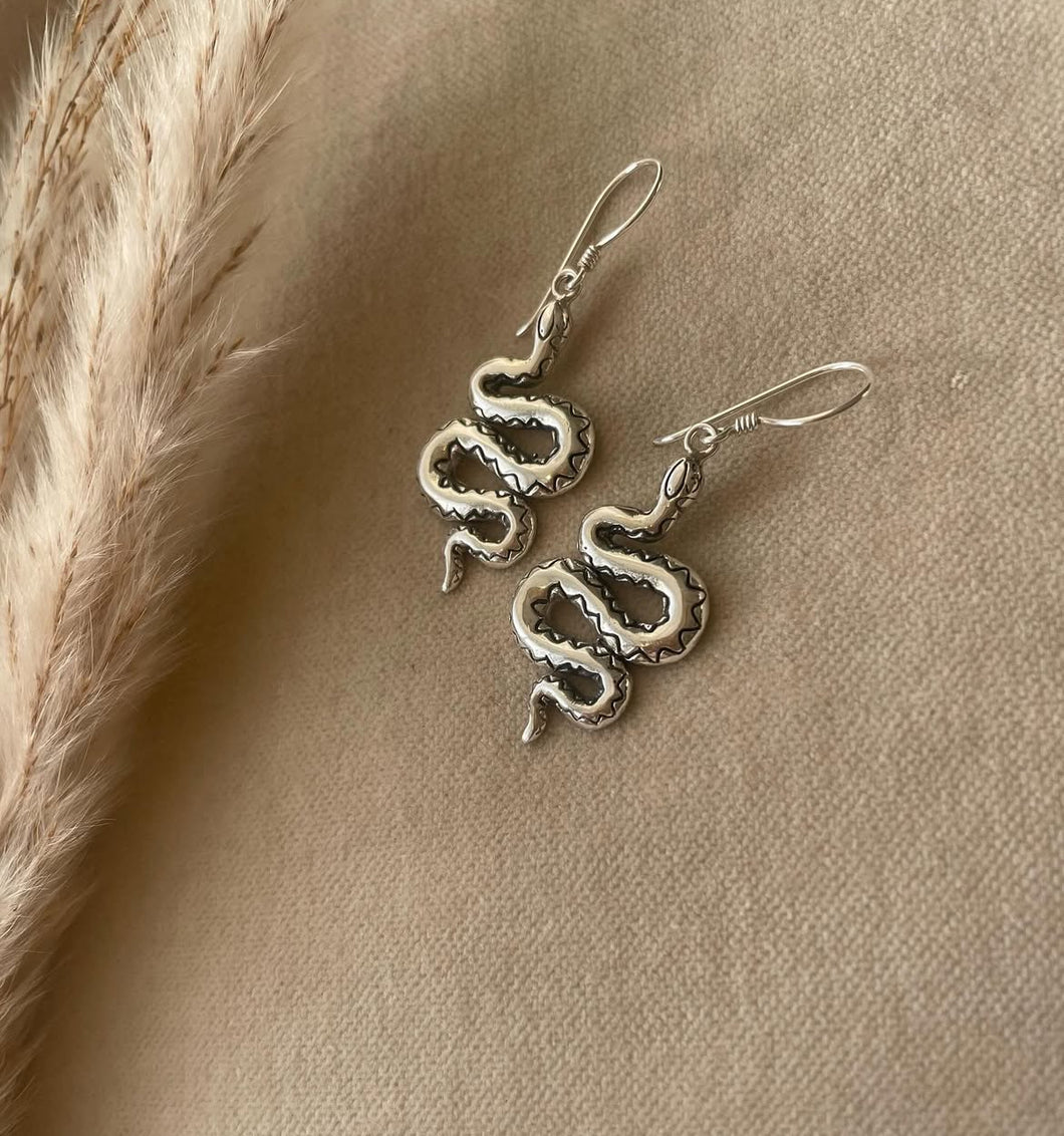 The Sacred Serpent Earrings