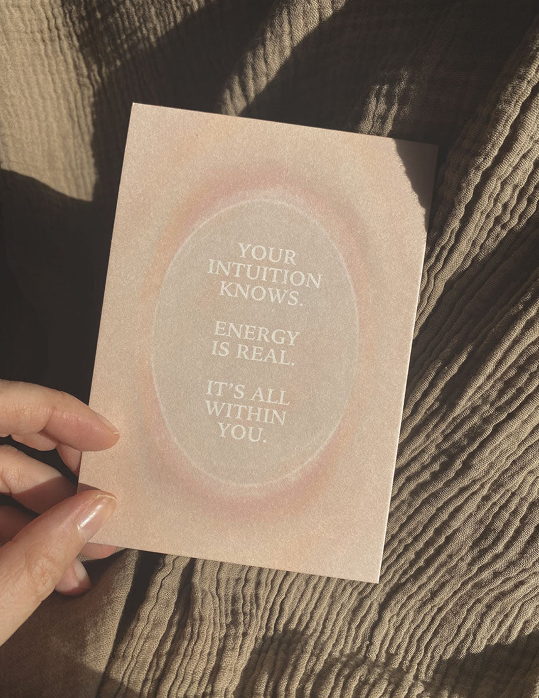 Your intuition knows - Postcard