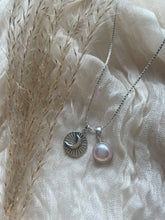 Load image into Gallery viewer, The Snowdrop Mother Moon and Crescent Charm Necklace
