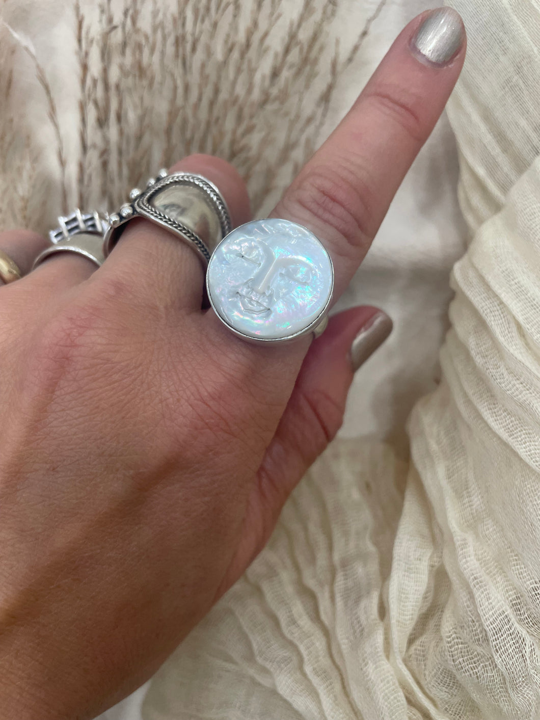 NEW  - Mother Moon Face Ring