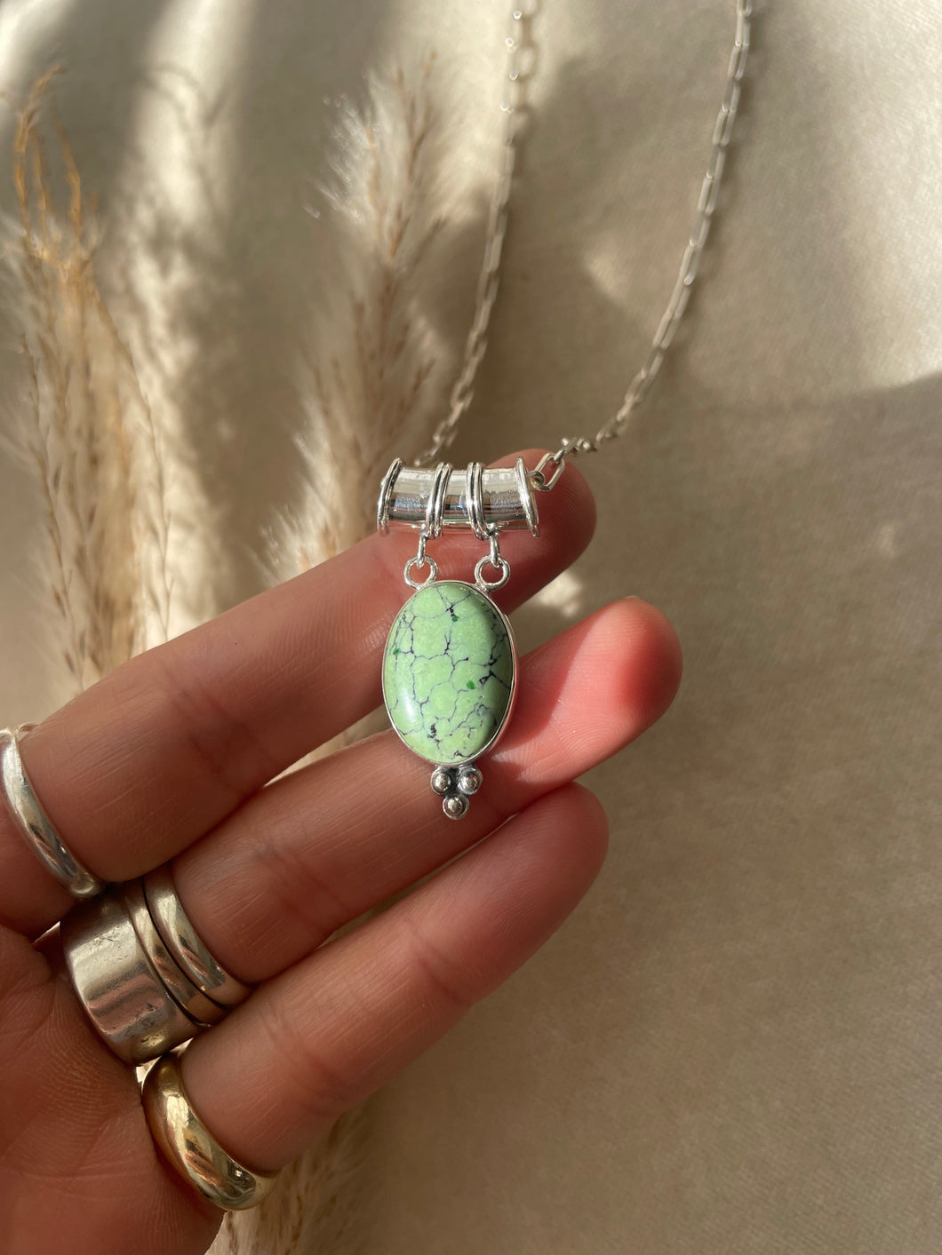 The Turquoise Tibetan Oval Necklace