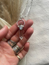 Load image into Gallery viewer, NEW The Halo Moonstone &amp; Quartz Point necklace
