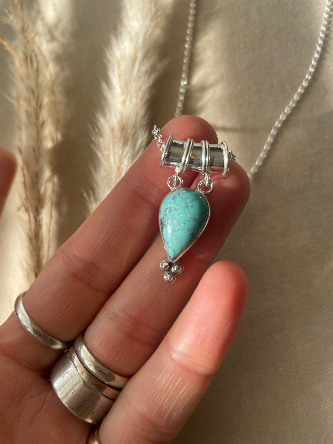 The Turquoise Tibetan Tear Necklace.