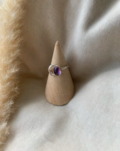 Load image into Gallery viewer, Amethyst Crescent Moon Ring
