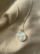 Load image into Gallery viewer, NEW - The Mother Moon Face Necklace on Popcorn Chain
