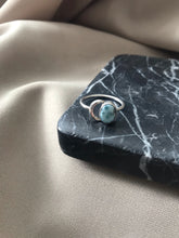 Load image into Gallery viewer, The Luna Larimar Moon Ring.
