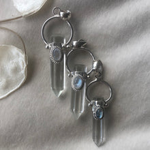 Load image into Gallery viewer, NEW The Halo Moonstone &amp; Quartz Point necklace
