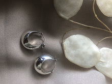 Load image into Gallery viewer, Sterling Silver Chunk Hoops
