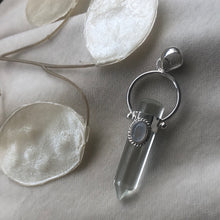 Load image into Gallery viewer, NEW The Halo Moonstone &amp; Quartz Point necklace
