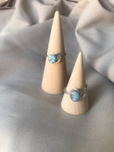 Load image into Gallery viewer, The Luna Larimar Moon Ring.
